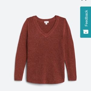 Stitch fix Market & Spruce Market Whistler v neck rib stitch pullover  small